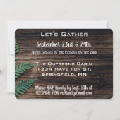 Woodsy Family Wiedersehen Einladung (Rückseite)