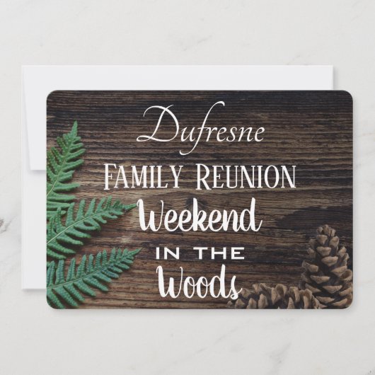 Woodsy Family Wiedersehen Einladung (Vorderseite)