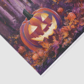 Woodsy Jack olantern, Herbstlaube und Wald Seidenpapier (Ausschnitt)