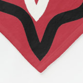 Woodsy Red und Black Kariert Fleece Blanket (Ecke)