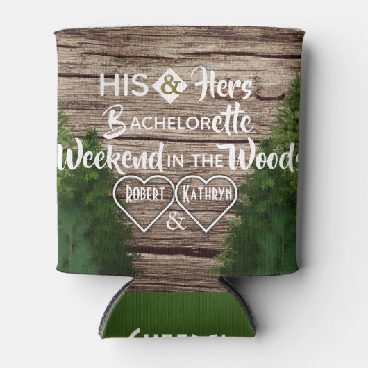 Woodsy "Sein & Sein" Junggeselinnen-Abschied Dosenkühler (Vorderseite)