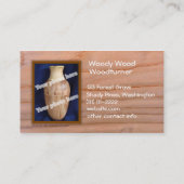 Woodturner kundenspezifische visitenkarte (Rückseite)