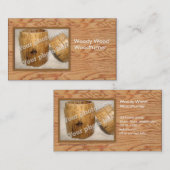 Woodturner kundenspezifische visitenkarte (Vorne/Hinten)