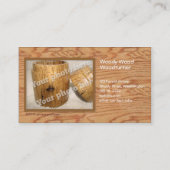 Woodturner kundenspezifische visitenkarte (Rückseite)