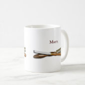 Woodturning bearbeitet personalisierte kaffeetasse (VorderseiteRechts)