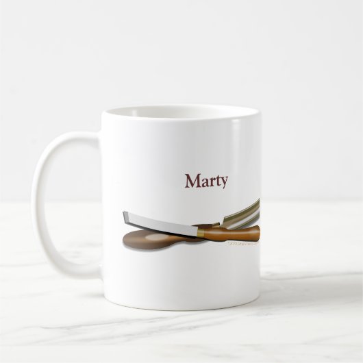 Woodturning bearbeitet personalisierte kaffeetasse (Links)