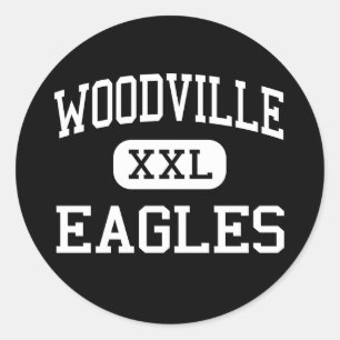Woodville - Eagles - High School - Woodville Texas Runder Aufkleber