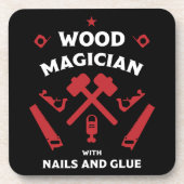 Woodworker Artisan Getränkeuntersetzer (Vorderseite)