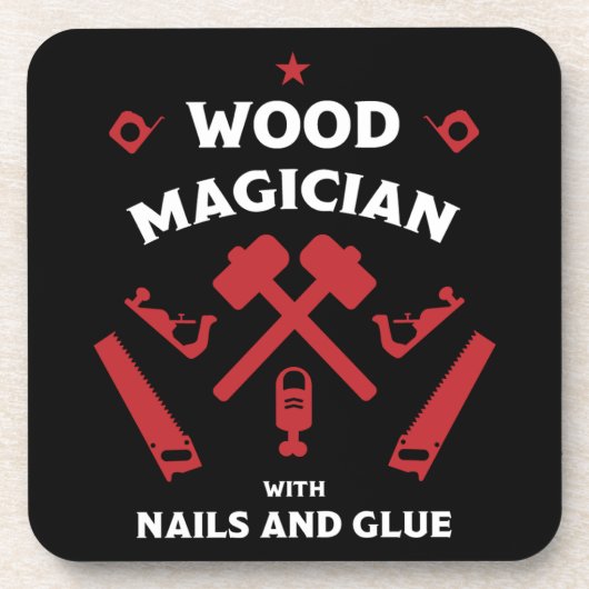 Woodworker Artisan Getränkeuntersetzer (Vorderseite)