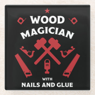 Woodworker Artisan Glasuntersetzer