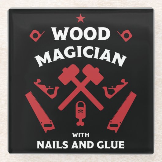 Woodworker Artisan Glasuntersetzer (Vorderseite)