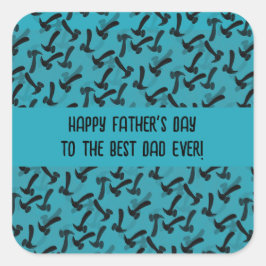 Woodworker des Vaters Quadratischer Aufkleber