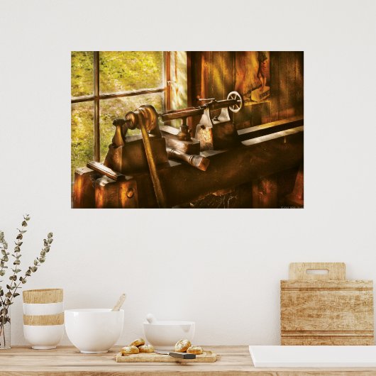 Woodworker - Ein alter Lader Poster (Küche)