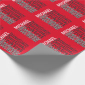 Woodworker Extraordinator Geschenkpapier (Ecke)