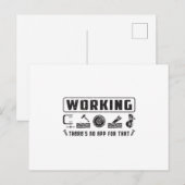 Woodworker Holzbearbeitung Funny Gift Idee Postkarte (Vorne/Hinten)