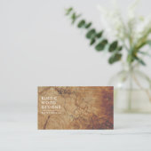 Woodworker Rustic Wood Visitenkarte (Stehend Vorderseite)