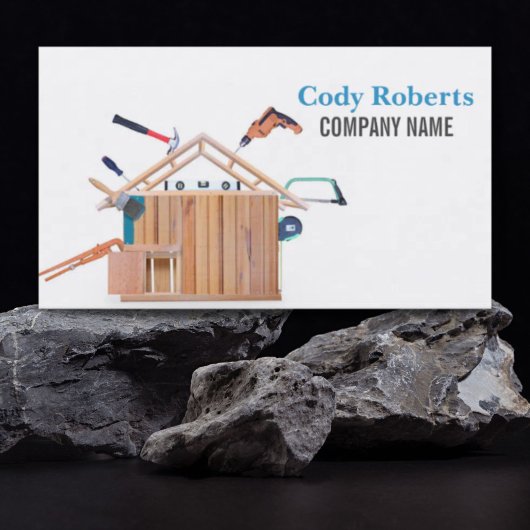 Woodworker Tools Handyman Carpentry Carpenter Visitenkarte