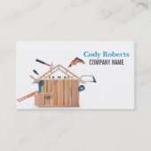 Woodworker Tools Handyman Carpentry Carpenter Visitenkarte (Vorderseite)