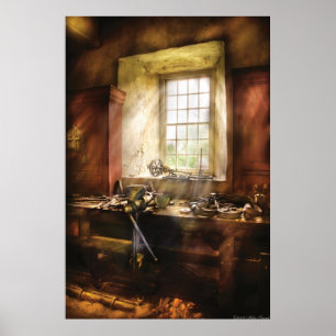 Woodworker - viele alten Werkzeuge Poster