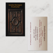 Woodworker Visitenkarte (Vorne/Hinten)