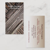 Woodworker Visitenkarte (Vorne/Hinten)