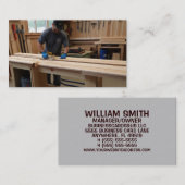 Woodworker-Visitenkarte Visitenkarte (Vorne/Hinten)