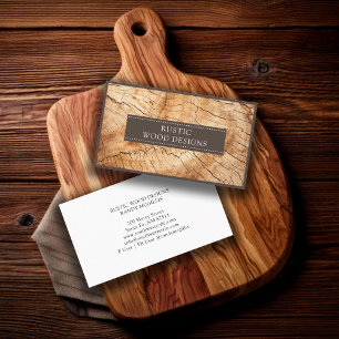 Woodworker Wood Business Card Visitenkarte