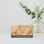 Woodworker Wood Business Card Visitenkarte (Stehend Vorderseite)