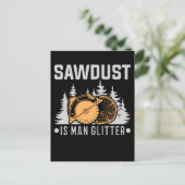 Woodworking Carpenter Dad Craftsman Funny Postkarte (Stehend Vorderseite)