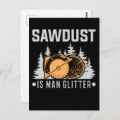 Woodworking Carpenter Dad Craftsman Funny Postkarte (Vorne/Hinten)