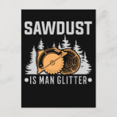 Woodworking Carpenter Dad Craftsman Funny Postkarte (Vorderseite)