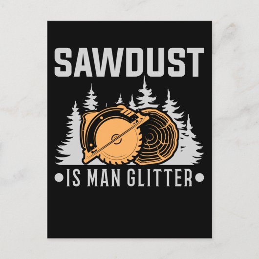 Woodworking Carpenter Dad Craftsman Funny Postkarte (Vorderseite)