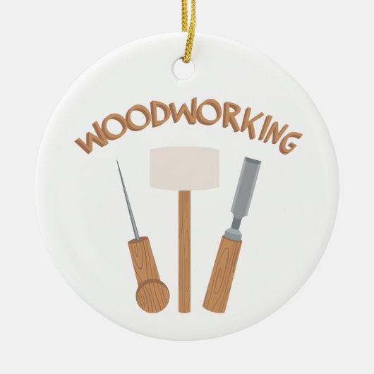 Woodworking Keramik Ornament (Vorne)