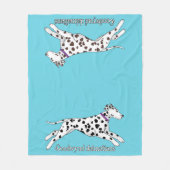 Woodwynd Dalmatians black & liver Fleecedecke (Vorderseite)