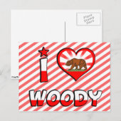 Woody, CA Postkarte (Vorne/Hinten)