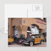 Woody Car Postkarte (Vorne/Hinten)