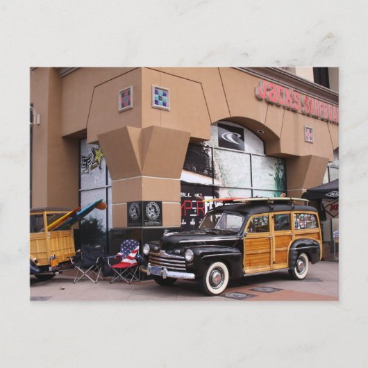 Woody Car Postkarte (Vorderseite)