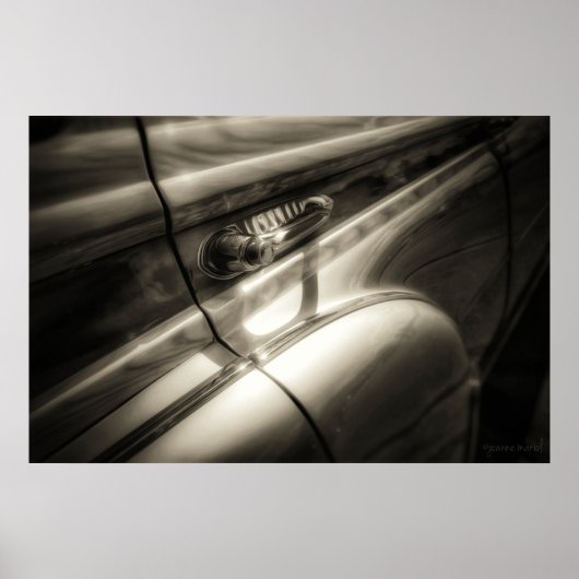 Woody Classic Car Poster Print (Vorne)