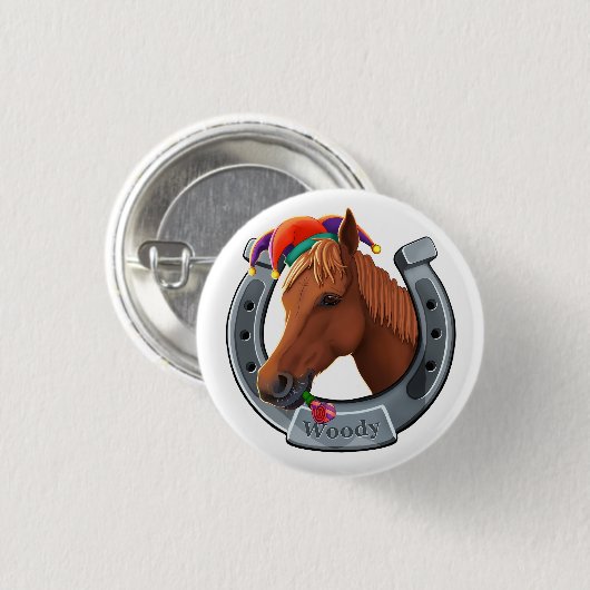 Woody das Pony Button (Vorne & Hinten)