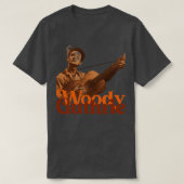 Woody Guthrie Sepia Fade T-Shirt (Design vorne)