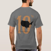 Woody-Logo mit Staaten T-Shirt (Rückseite)