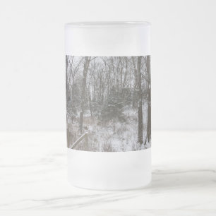 Woody Schnee Tag Frostglas Bierkrug Mattglas Bierglas
