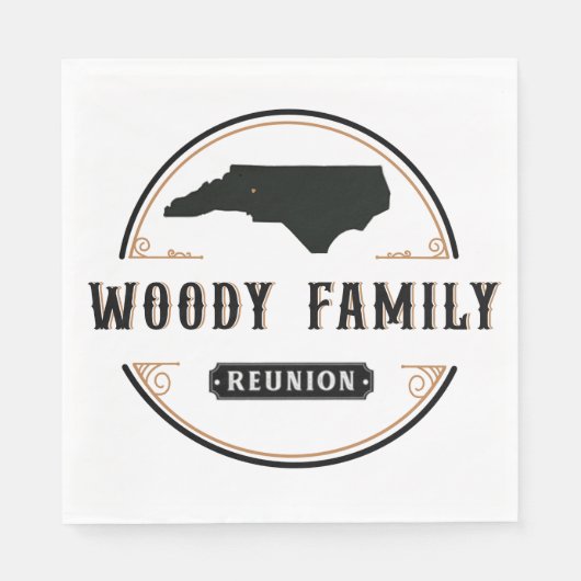 Woody Serviette (Vorderseite)