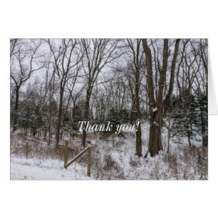 Woody Snow Day Danke Karte