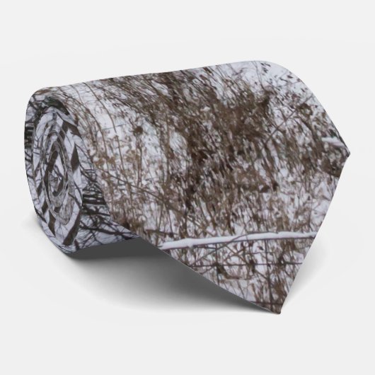 Woody Snow Day Neck Tie Krawatte (Gerollt)