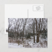 Woody Snow Day Postkarte (Vorne/Hinten)