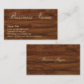 Woody-Visitenkarte Visitenkarte (Vorne/Hinten)