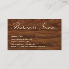 Woody-Visitenkarte Visitenkarte