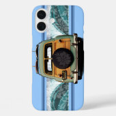 Woody Wave Hawaiian Surf Illustration Case-Mate iP iPhone Hülle (Rückseite)