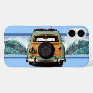 Woody Wave Hawaiian Surf Illustration Case-Mate iP iPhone 16 Plus Hülle